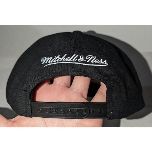 Denver Nuggets Mitchell & Ness HWC Panda Pro Black 25th Anniv Snapback Hat New - Picture 6 of 11